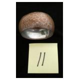 VINTAGE GOLD TONE WIDE BANGLE BRACELET