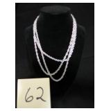SILVER TONE LONG CHAIN (54") CAN BE WORN
