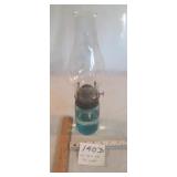 1 PT BLUE JAR OIL LAMP