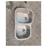 Double bowl stainless steel kitchen sink new.
