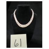 BEAUTIFUL DOUBLE STRAND OF PEARLS 1940