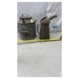 Vintage Metal Water & Oil cans