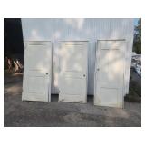 Two interior 36-in doors and one 32-in door used