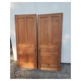 Pair of 34" doors.