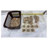 Vtg Collection of Wooden Coins