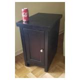 Accent table with bottom storage