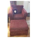 Oversized chair with ottoman