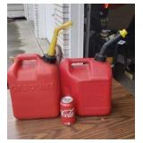 2 small gas cans