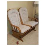 Oak Amish made double rocker/glider