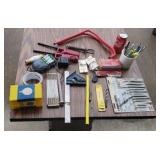 Drill bits rechargeable batteries folding ruler,