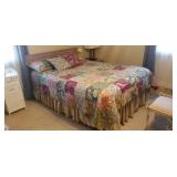 Comforter shams pillows and bed skirt
