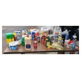 Cleaners, moth balls, charcoal lighter