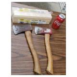 2 hatchets & wood shims