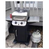 Char-Broil stainless gas grill (full tank with