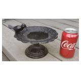 Small cast iron bird bath.