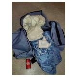 Twin air bed with pump