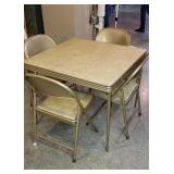 Card table with 4 chairs