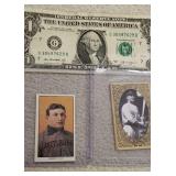 Two cigarette baseball advertisement °