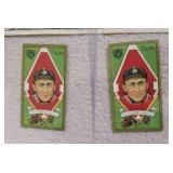 Baseball tobacco advertisement cards