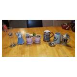 McCoy flower planters  angel  beer stine.