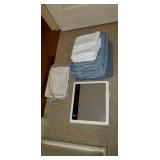 Bathrooms scales and sheets.