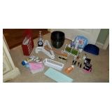 Toiletry items coat hangers