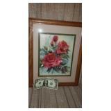 Rose art work by local artist Mary  M.  Fowles