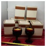 8 Avon 1876 Cape Cod Collection Water Goblets w