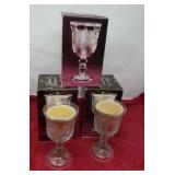 3 Avon heart and DIAMOND candle holder