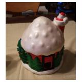 Ceramic Christmas Display one need light ,salt