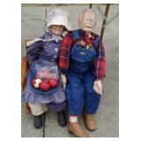 Small Bench with old man and lady