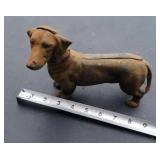 Cast Iron Weinner Dog Bank