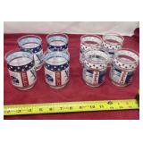 Apollo 11 and 14  drinking glasses