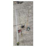 Heddin 277, Zebco 600, Johnson Graphite. ABU