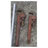 Craftsman pipe wrenches, 14 and 18 inch