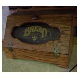 Solid Oak Bread Box