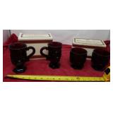 Avon 1876 Cape Cod Collection mugs ,and glasses