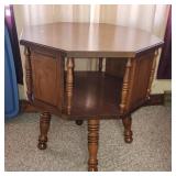 Tell City Maple Octogon  Table 23 x 23 x22.5
