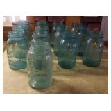 13 Blue Ball quart canning jars