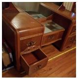 Waterfall Vanity Dresser w Mirror 4 foot long