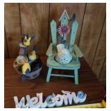 Bird fountain, home decor