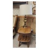 Side Table and Lamp