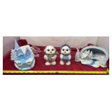 Ceramic light up and statues of Christmas Decor