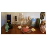 Avon powder, soap bottles