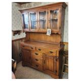 52 x 19 x 70.5 Tell City Solid Rock Maple Hutch