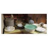 Deviled Egg plate bowls mismatched plates