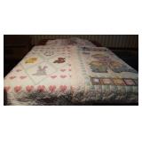 Baby quilts, one hand made, one machine and one