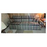 Smith Brothers Plaid 3 Cushion Couch