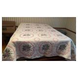 New 82 x 98 inch handmade stitch work quilt