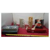 Avon Ornaments , fire  truck, bottles Figurine